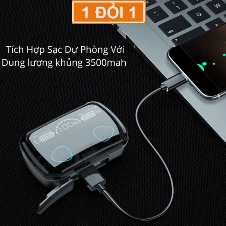 Tai Nghe Bluetooth Không Dây M10 Pro Phiên Bản Nâng Cấp Pin Trâu , Nút Cảm Ứng Tự Động Kết Nối - GIá Siêu Ưu Đãi