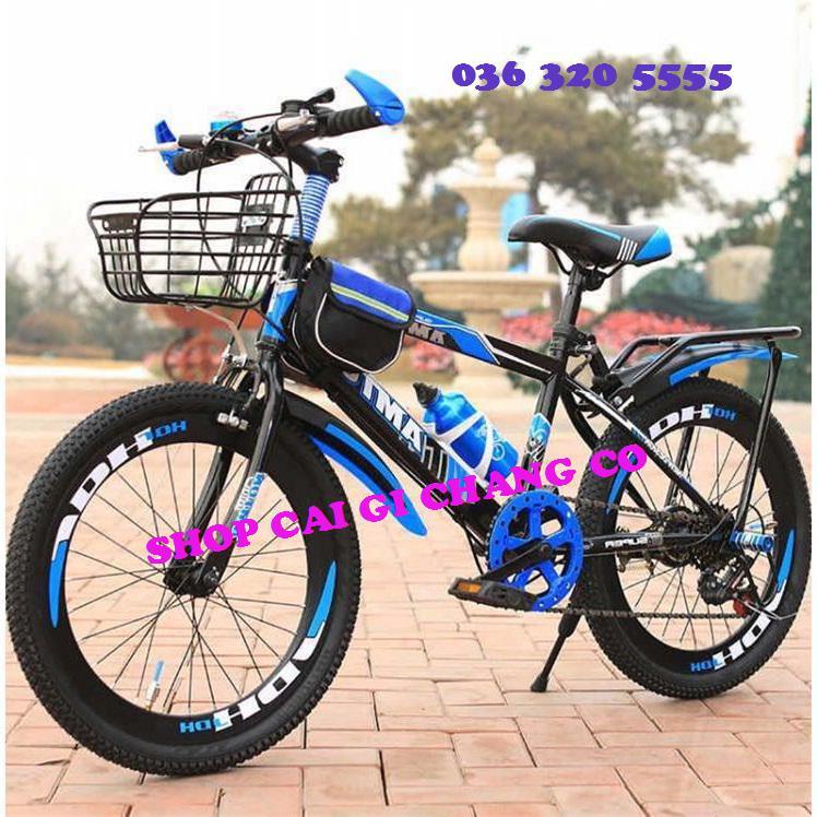 XE ĐẠP THỂ THAO CHO NAM TỪ 7 TUỔI ĐẾN 10 TUỔI TẶNG KÈM GIỎ VÈ GÁCBAGA (HÀNG CHUẨN)