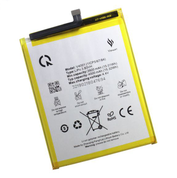 PIN VSMART JOY 1 PLUS / V4001 / 4000MAH ( BẢO HÀNH 6 THÁNG )