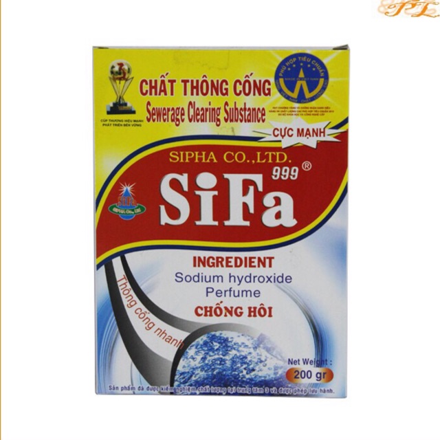 Sifa's Extremely Strong Anti-Odor Drain Unclogging Powder 200g, and Company's Genuine Extremely Strong Drain Cleaning Powder