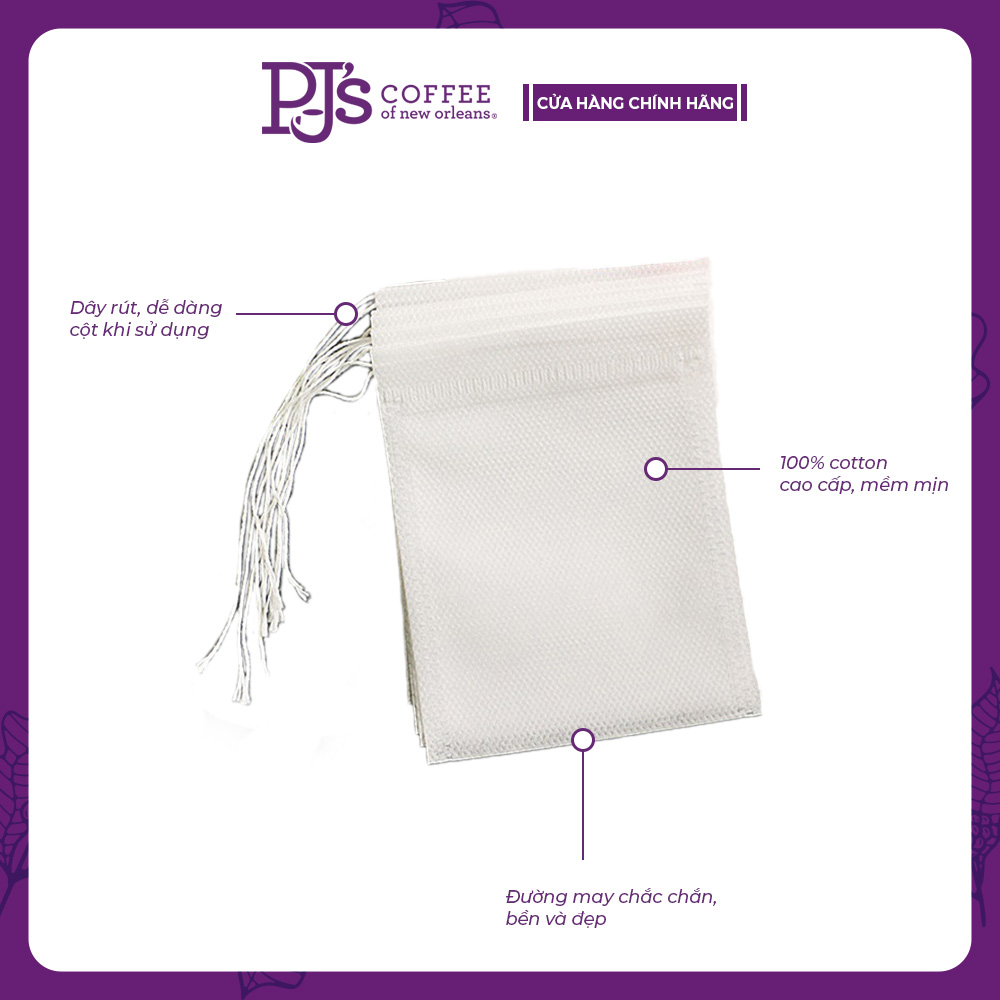 Túi Giấy Lọc Cà Phê Cold Brew PJ’s Coffee - 8*10 cm
