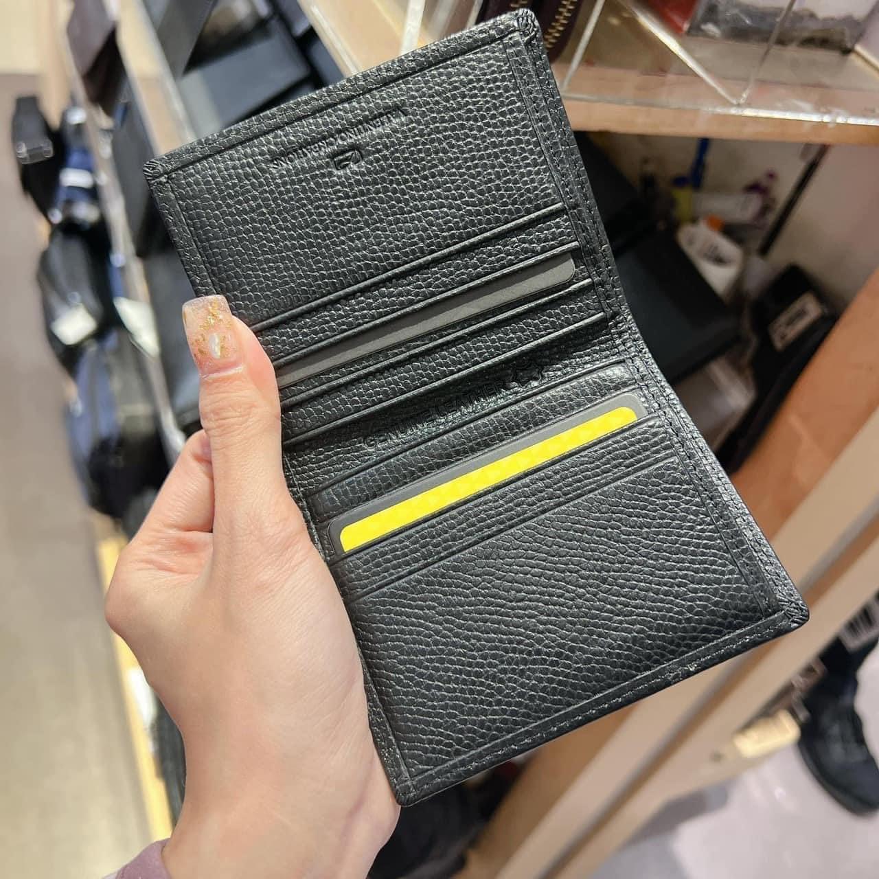 Ví Sần Gập Nam Dáng Đứng Valentino Fullbox