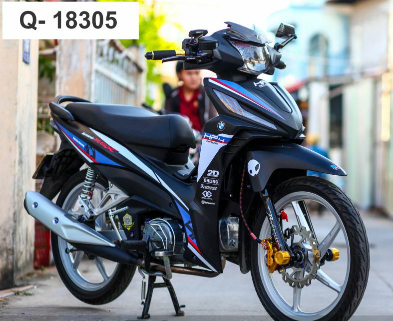 [HCM]Tem xe Wave RSX  tem rời 3 lớp cao cấp