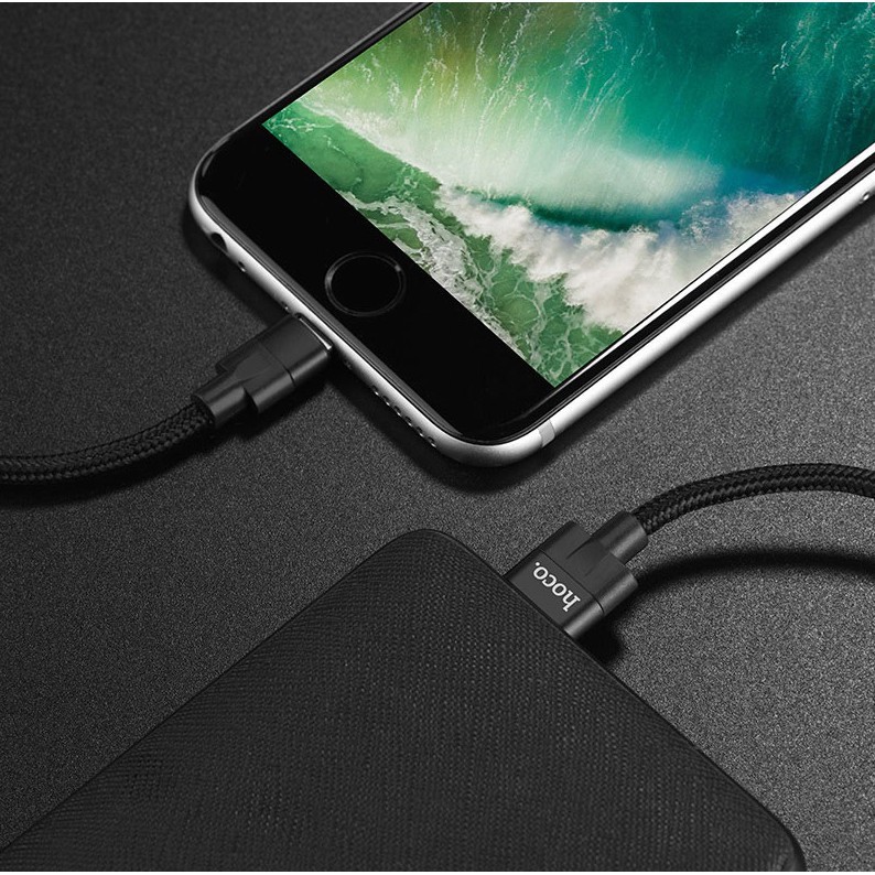 Cáp sạc nhanh iPhone Lightning HOCO U55 dây dù dài 1.2m