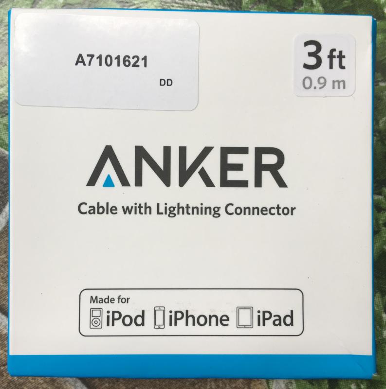 Dây Sạc Lightning ANKER A7101 0.9m được Chứng Nhận MFi cho iPhone,iPad