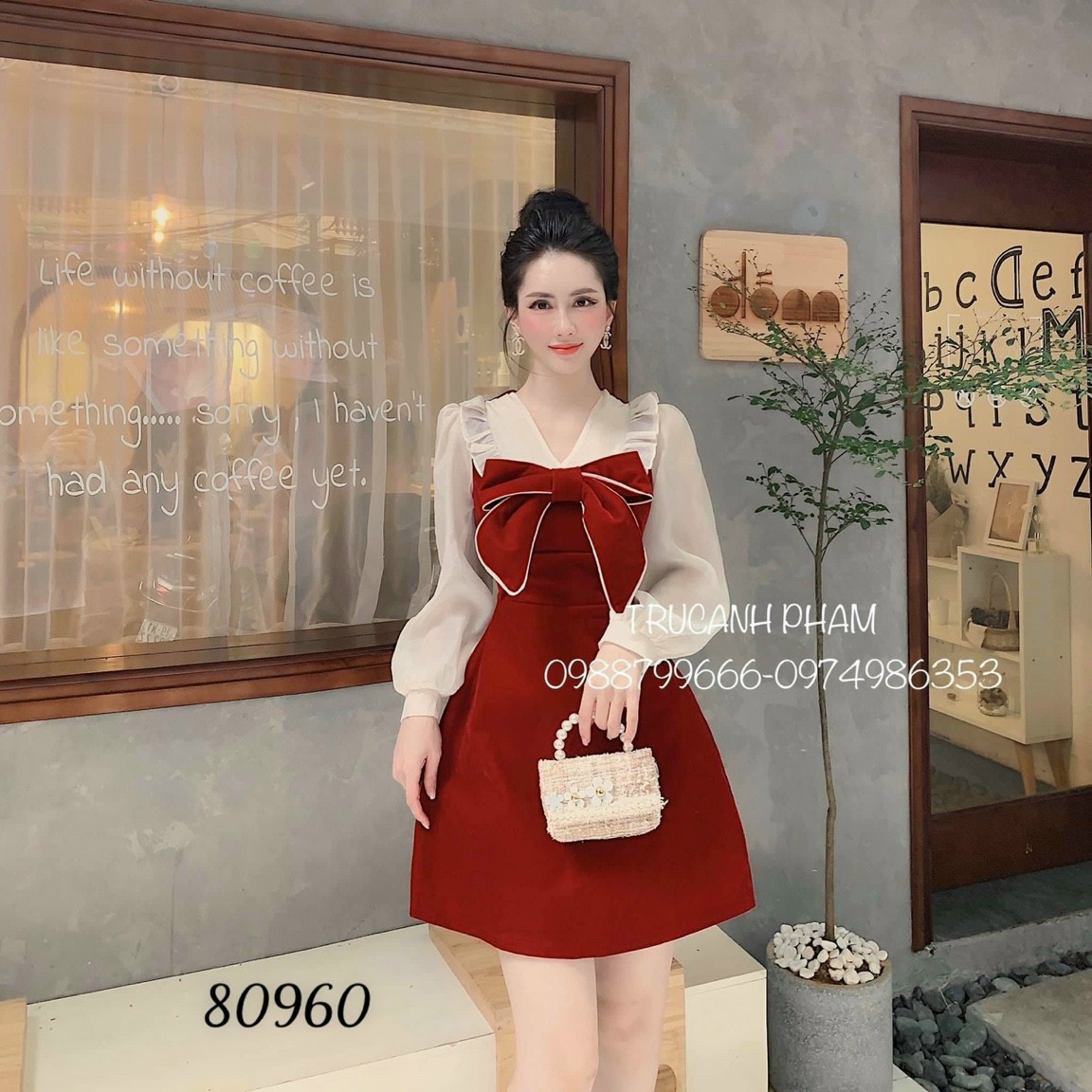 [HCM]Đầm nơ cổ -HN