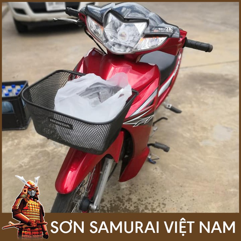 Sơn samurai đỏ nhám - Combo màu đỏ nhám H138 bóng 128A