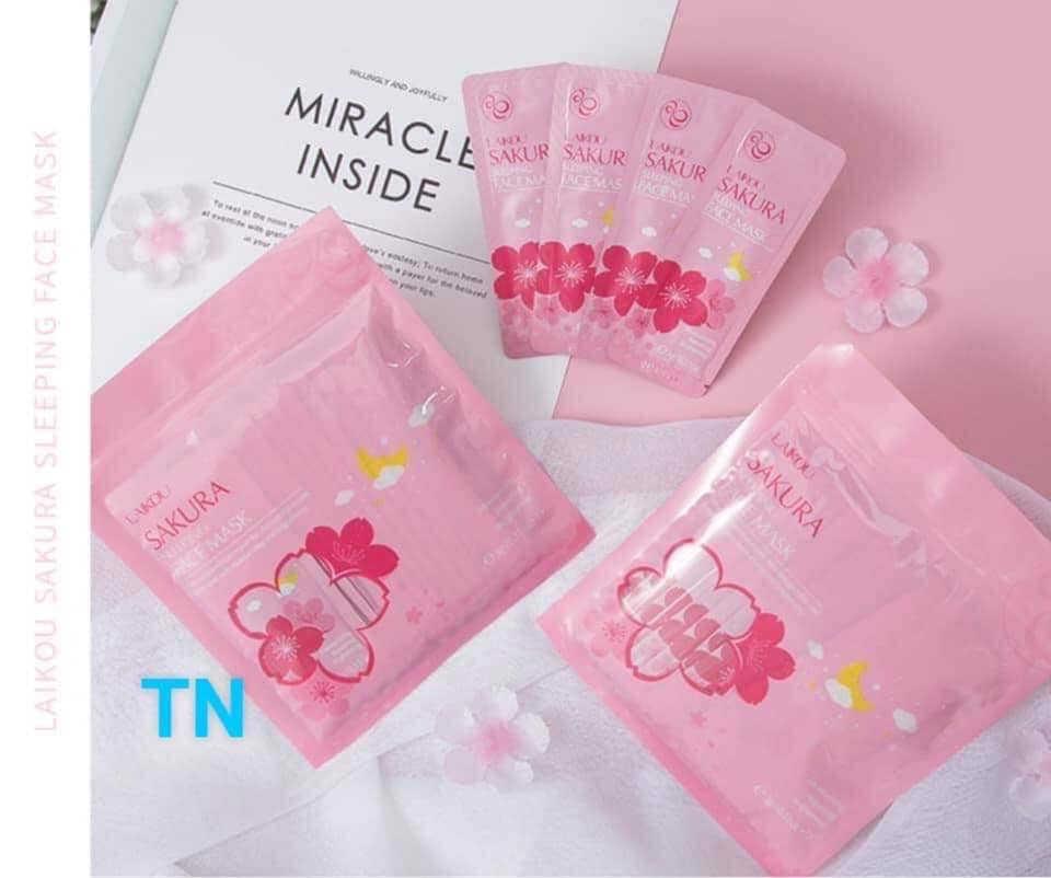 Bịch 15 gói Sleeping Mask LAIKOU Hoa Anh Đào Sakura