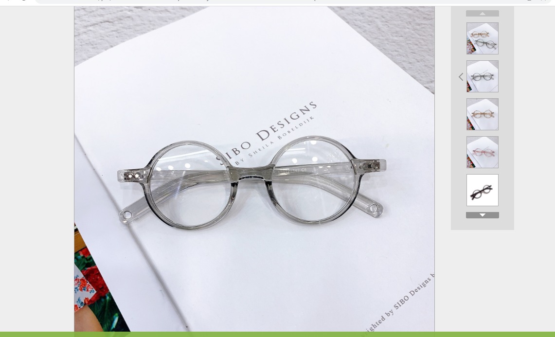 mắt kính tròn giả cận cho bé new 2021