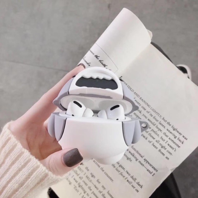 Case airpods pro cá mập trắng siêu ngầu 1054CACM