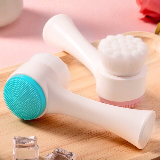 Cọ rửa mặt 2 đầu massage hàn quốc