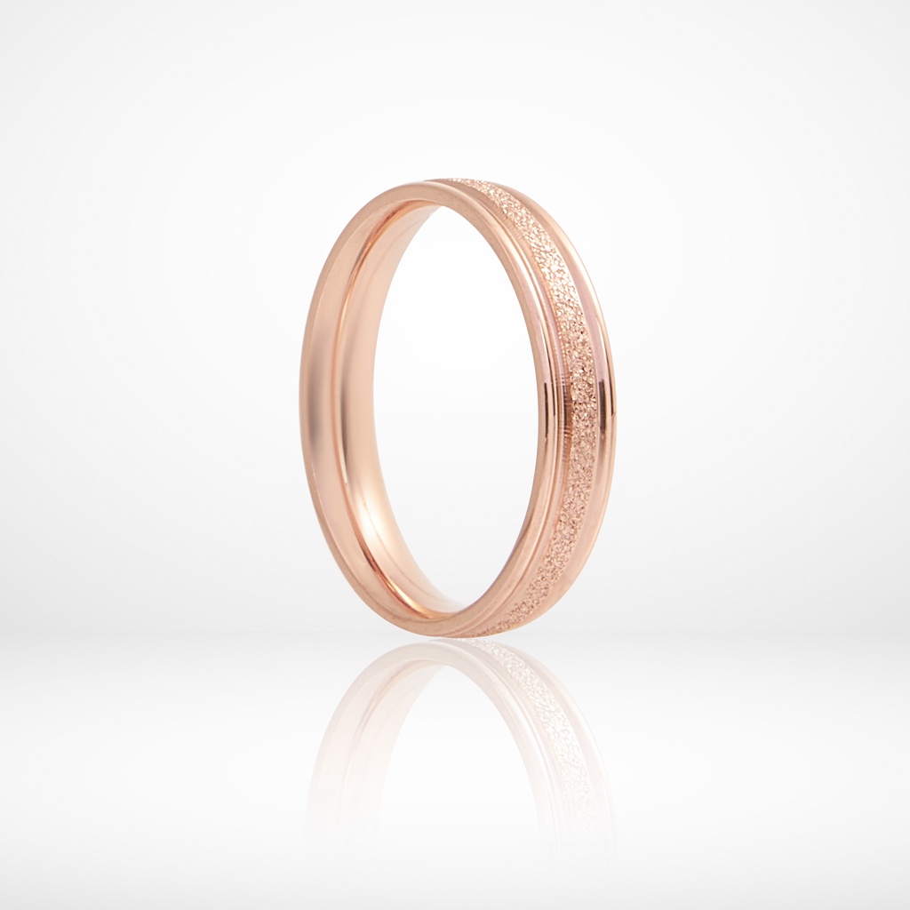 Nhẫn cặp đôi cde milgrain rose gold ring cde8003rg & cde8004rg
