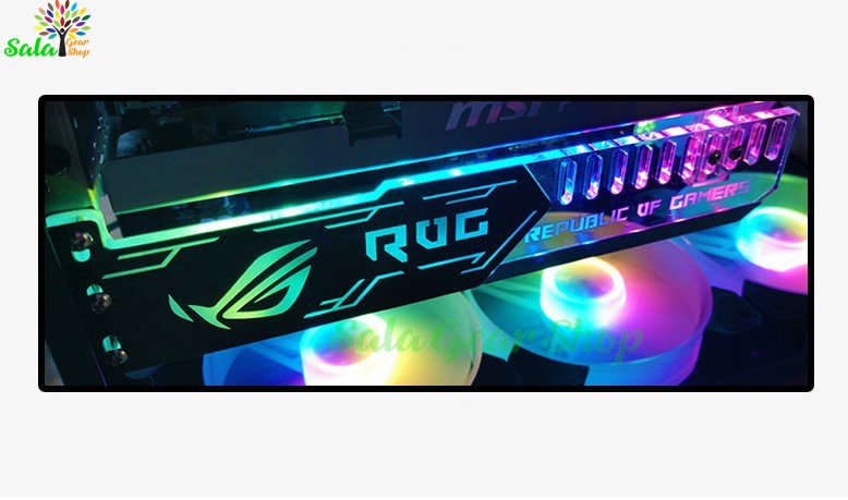 Đỡ Card VGA Coolmoon Aorus - Rog RGB, Sync Hub Coolmoon