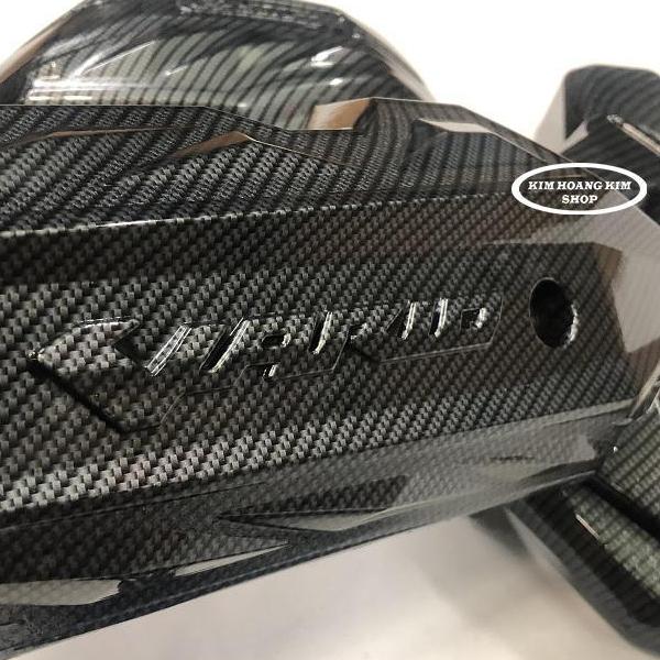 VARIO 2018 2019  (Ốp Pô + chụp Pô + Mỏ dè trước sau ) Màu Carbon