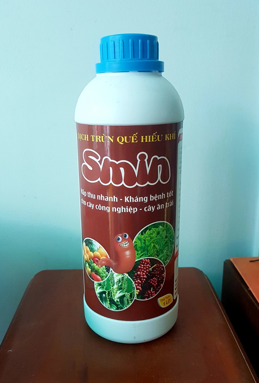 [HCM]chai 1L dịch trùn quế Smin- Dưỡng bông dưỡng trái cây ăn trái tốt cho hoa lan cây kiểng
