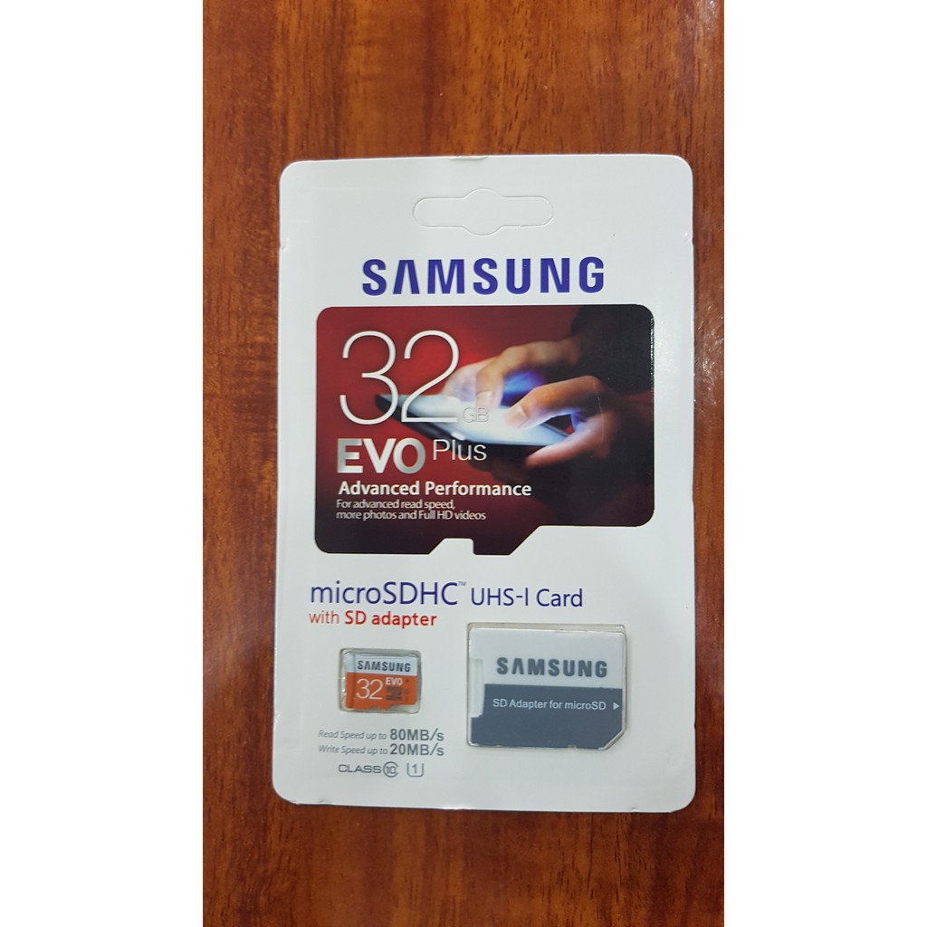 Thẻ nhớ Micro Sd Samsung 32Gb Evo Plus- bảo hành 5 năm!