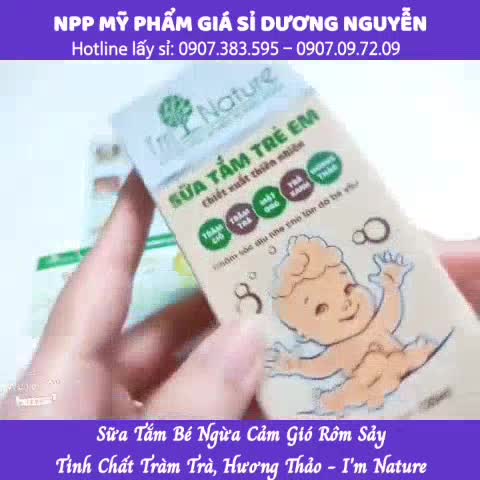 Quà Sữa Tắm Ngừa Rôm Sảy Cảm Gió Cho Bé I M NATURE 120ml