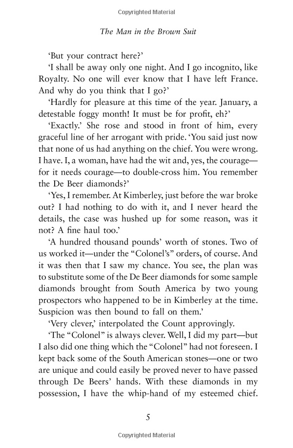 The Man In The Brown Suit ( Agatha Christie )