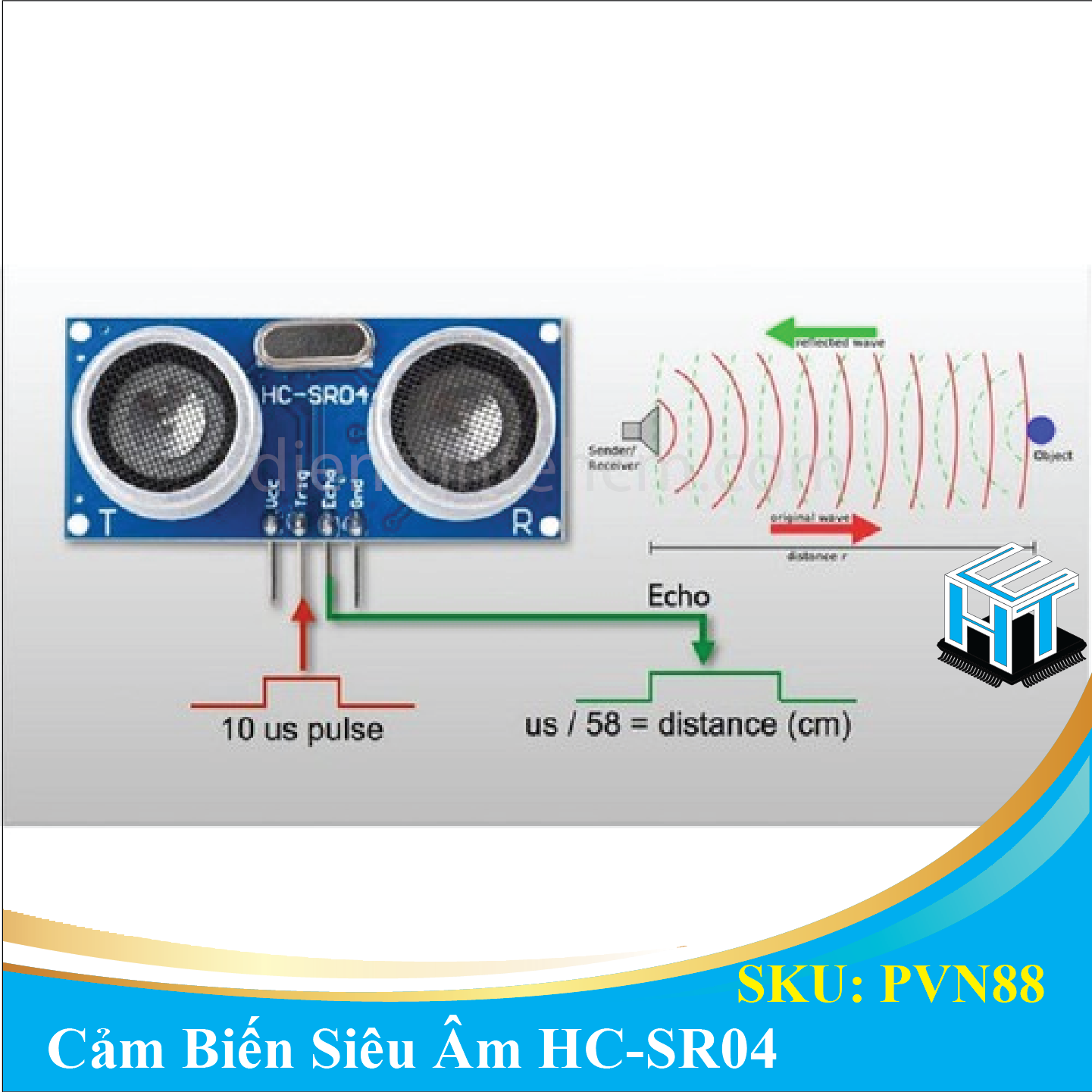 Cảm Biến Siêu Âm HC-SR04 Đo Khoảng Cách