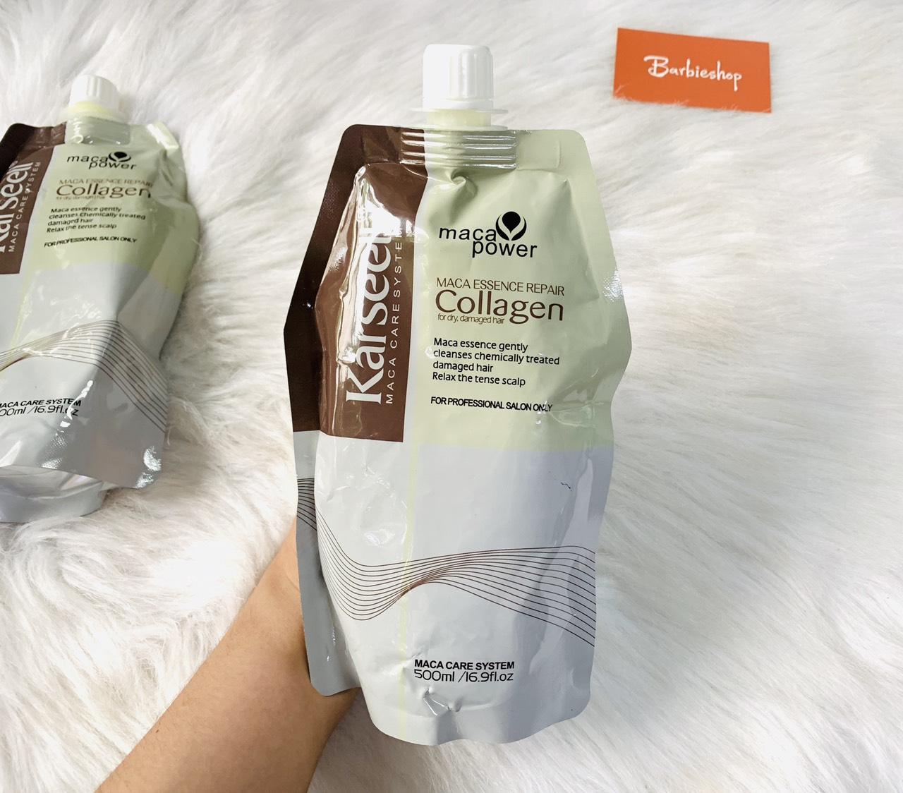 [HCM]Hấp phục hồi Tóc Collagen Karseell Maca