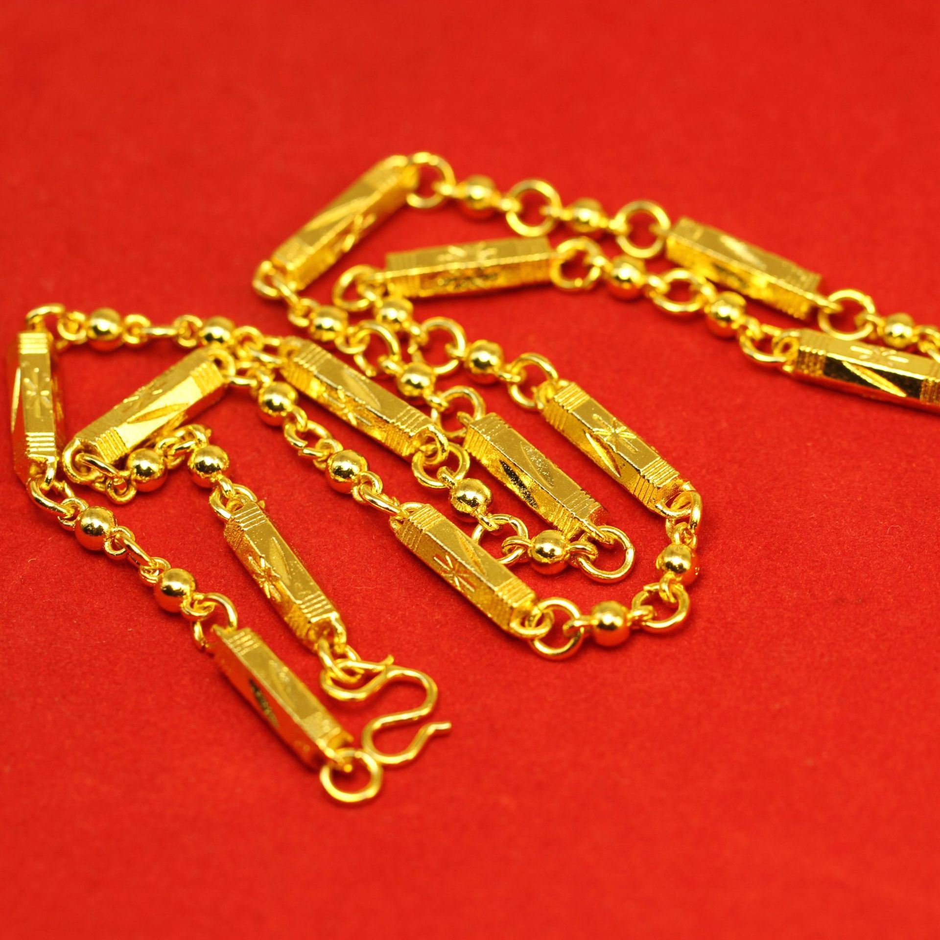 Dây chuyền nam mạ vàng 24k
