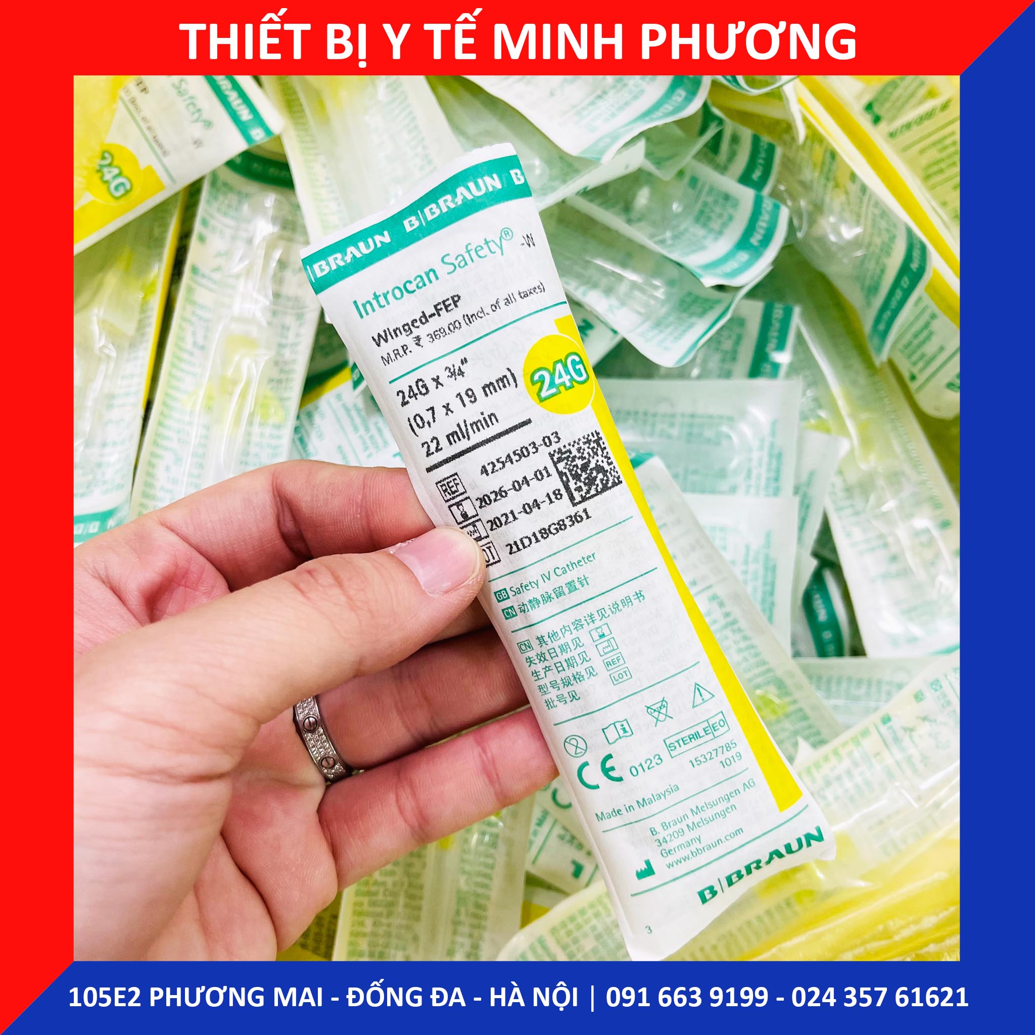 [Combo 10 chiếc] Kim luồn tĩnh mạch BRAUN các size