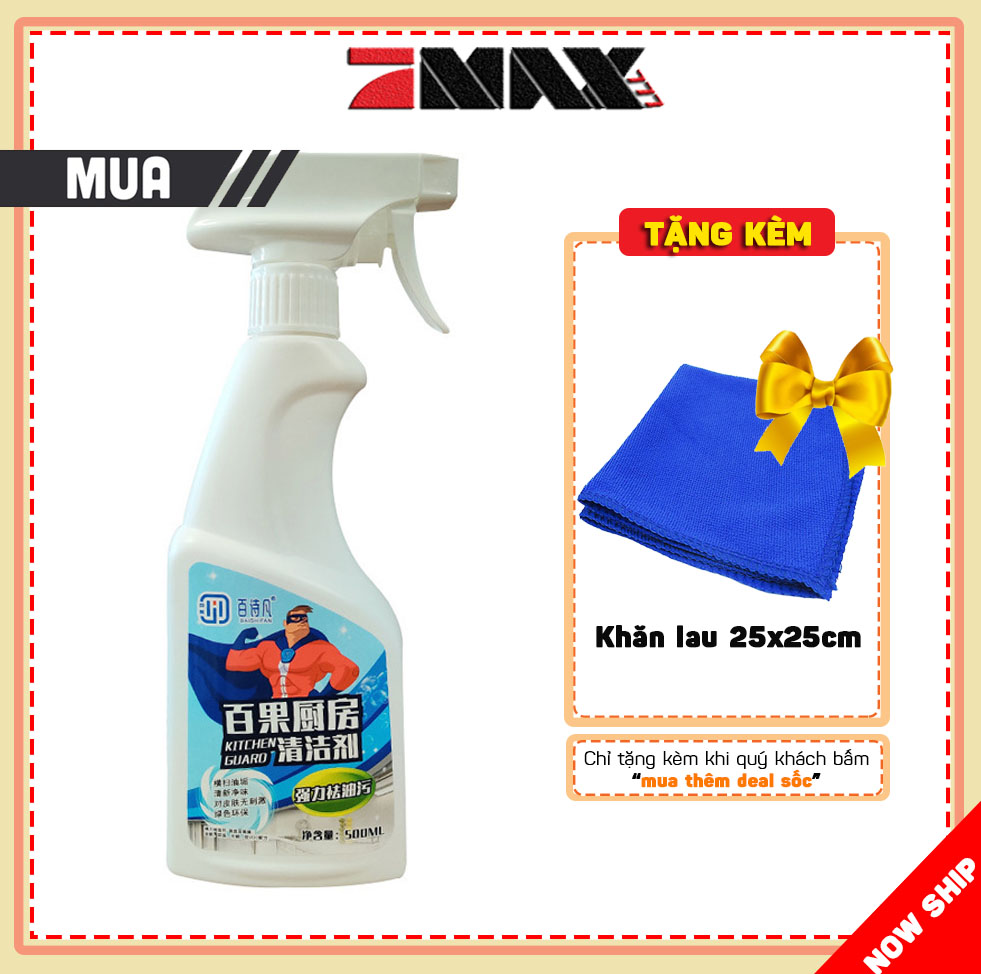 Dung dịch tẩy rửa dầu mỡ nhà bếp và máy hút mùi 500ml