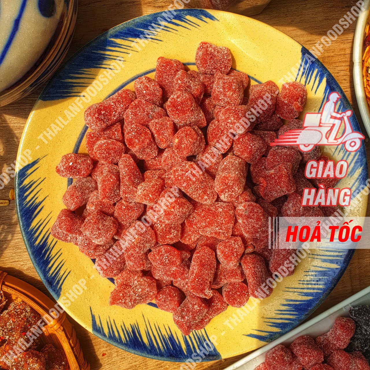 Kẹo Dâu Tây Đặc Sản Đà Lạt - Lon 500gr