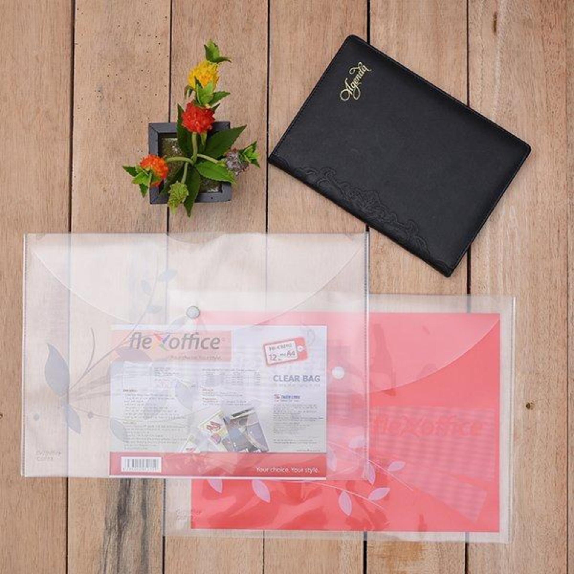 Combo 15 Bìa nút A4 Flexoffice có in FO - CBF02