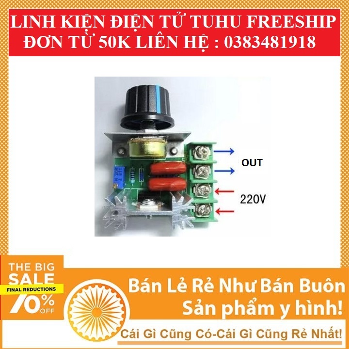 Dimer 220VAC SCR 2000W (Loại tốt) dimer 2000w
