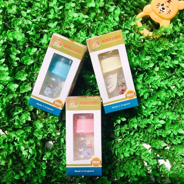[Hoàn tiền 6%]Bình sữa Baby Lops 60ml cho trẻ sơ sinh