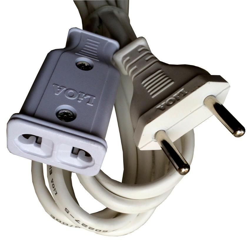 Dây điện nối dài LIOA 2 Lõi 10A C*-2-10A (màu trắng)