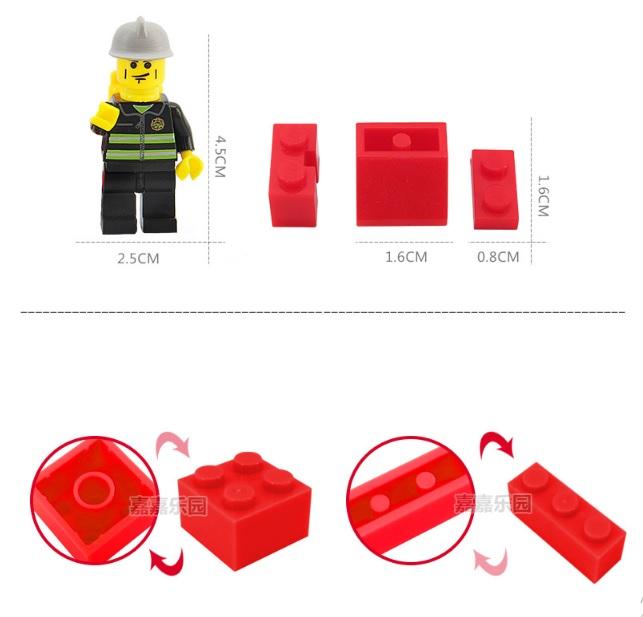 Bộ Xếp Hình Xe Cứu Hỏa- 244 Chi Tiết