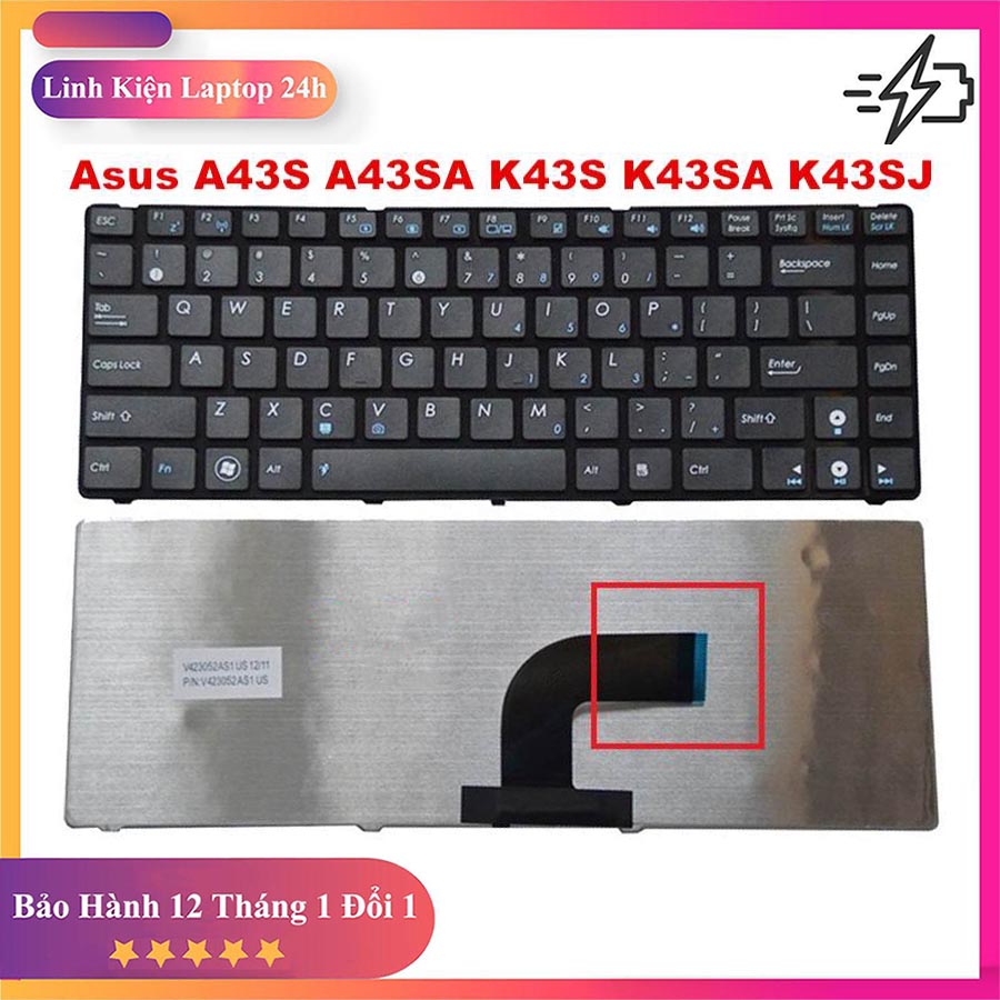 Bàn phím laptop asus k43s a43s k43sa a43sa k43sj