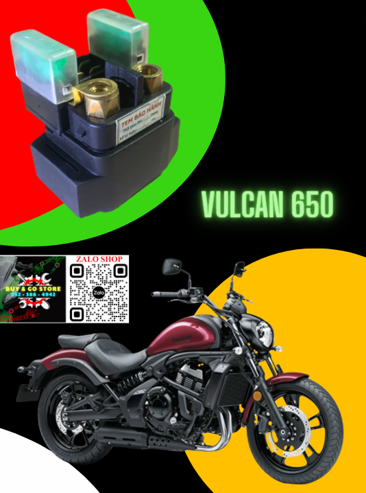 Rờ le đề kawasaki - Relay starting use for kawasaki. (Ninja/Z300, Zx25r, Vulcan/Z650 halogen, Versy300)