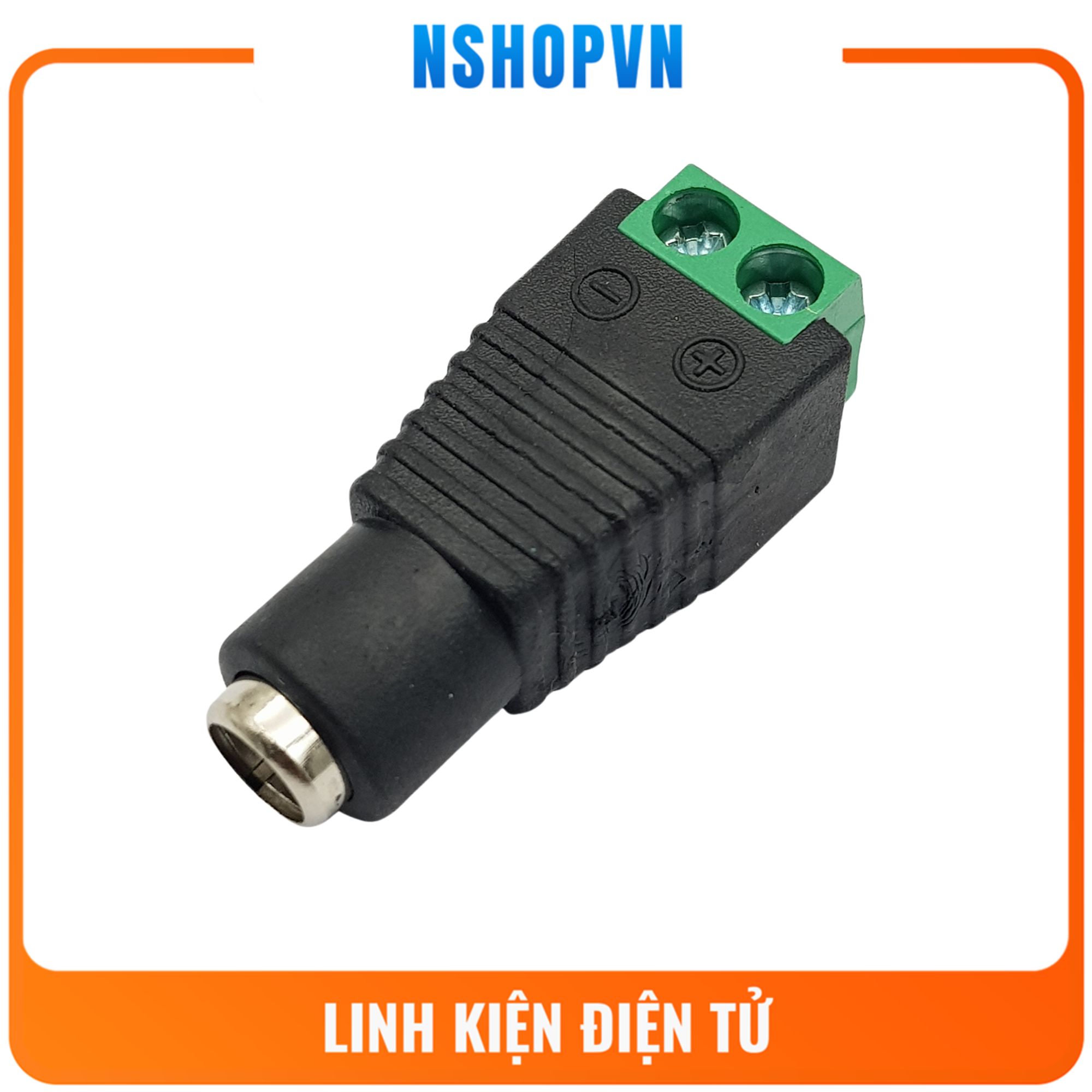 Bộ 3 Jack DC cái 5.5*2.1mm đầu ra cổng Domino