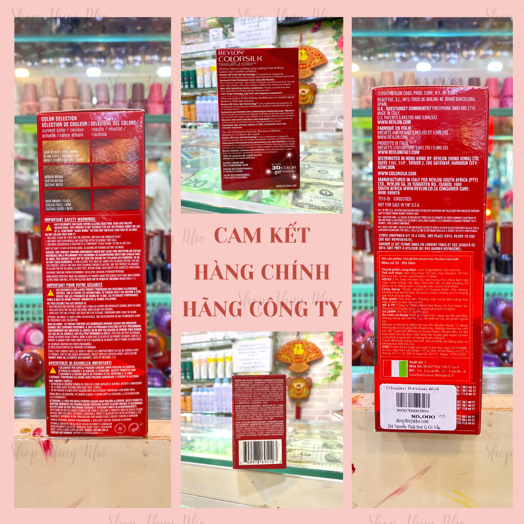 Thuốc nhuộm tóc Revlon Colorsilk số 35 (Vibrant Red - Đỏ Sẫm)