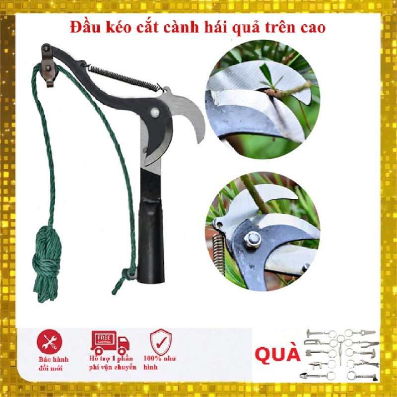 Đầu kéo cắt cành cây trên cao,tỉa cây cảnh,hái hoa quả