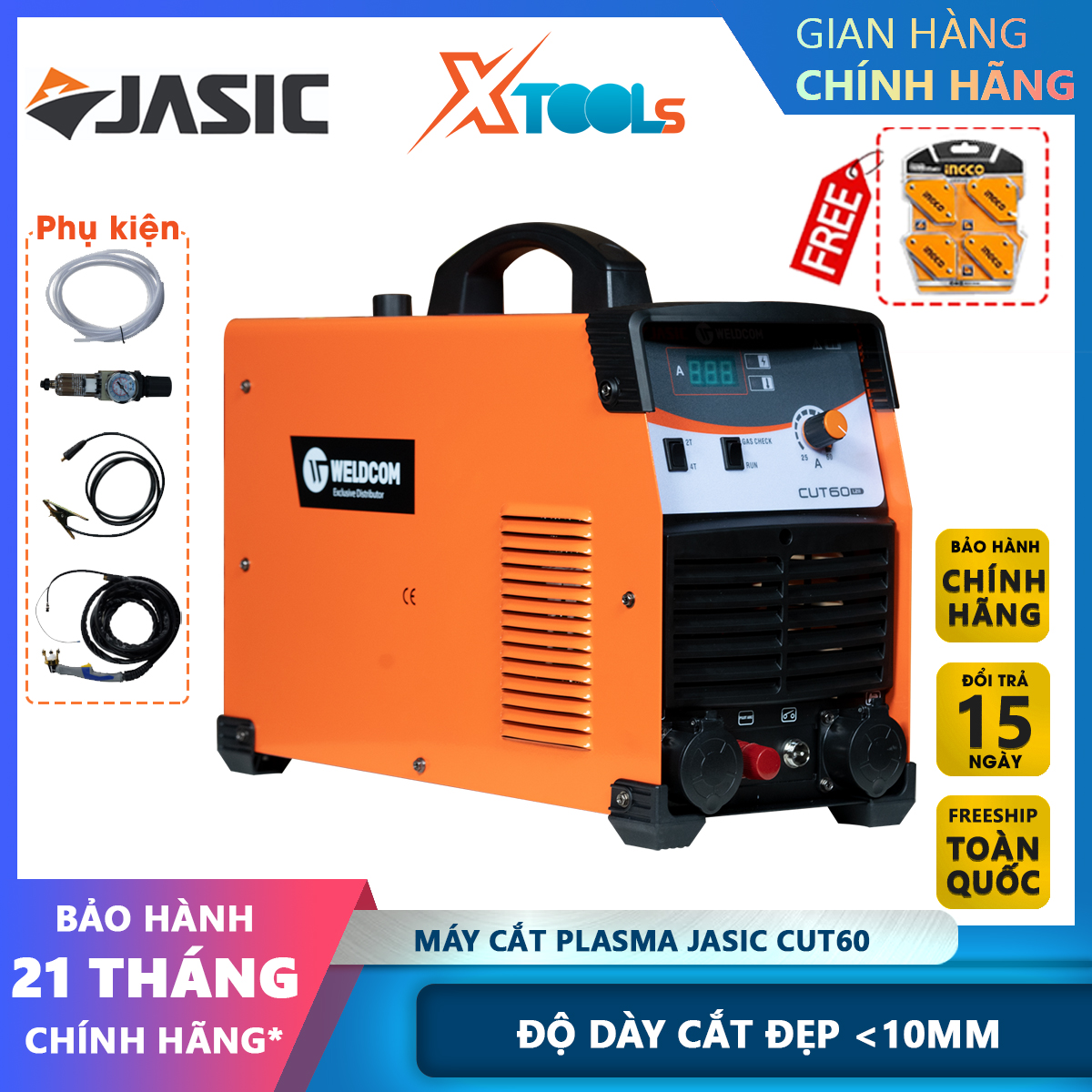Jasic plasma cutting machine 60, 60A Plasma Spark metal cutting machine up to 15mm cutting ability <10mm