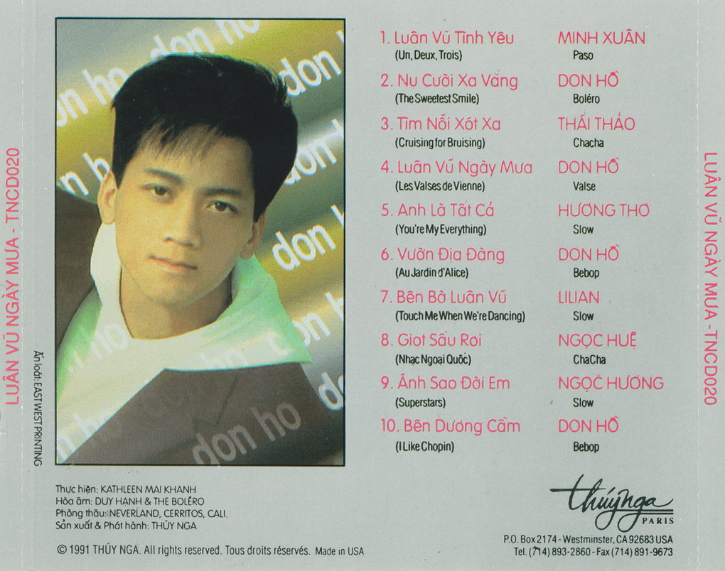 Bộ 6 Đĩa CD nhạc trung tâm Thúy Nga 4 (phôi đĩa nhật)