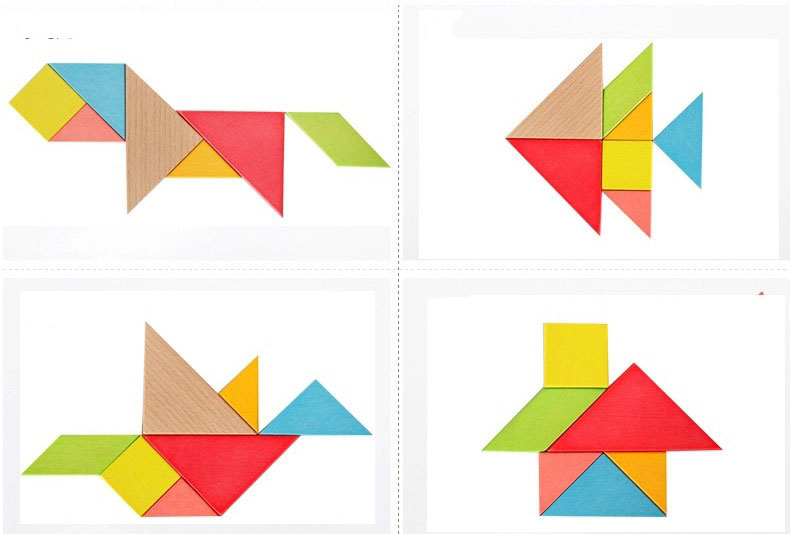 Combo Xếp Hình Trí Uẩn - Tháp Màu Cầu Vồng Gỗ