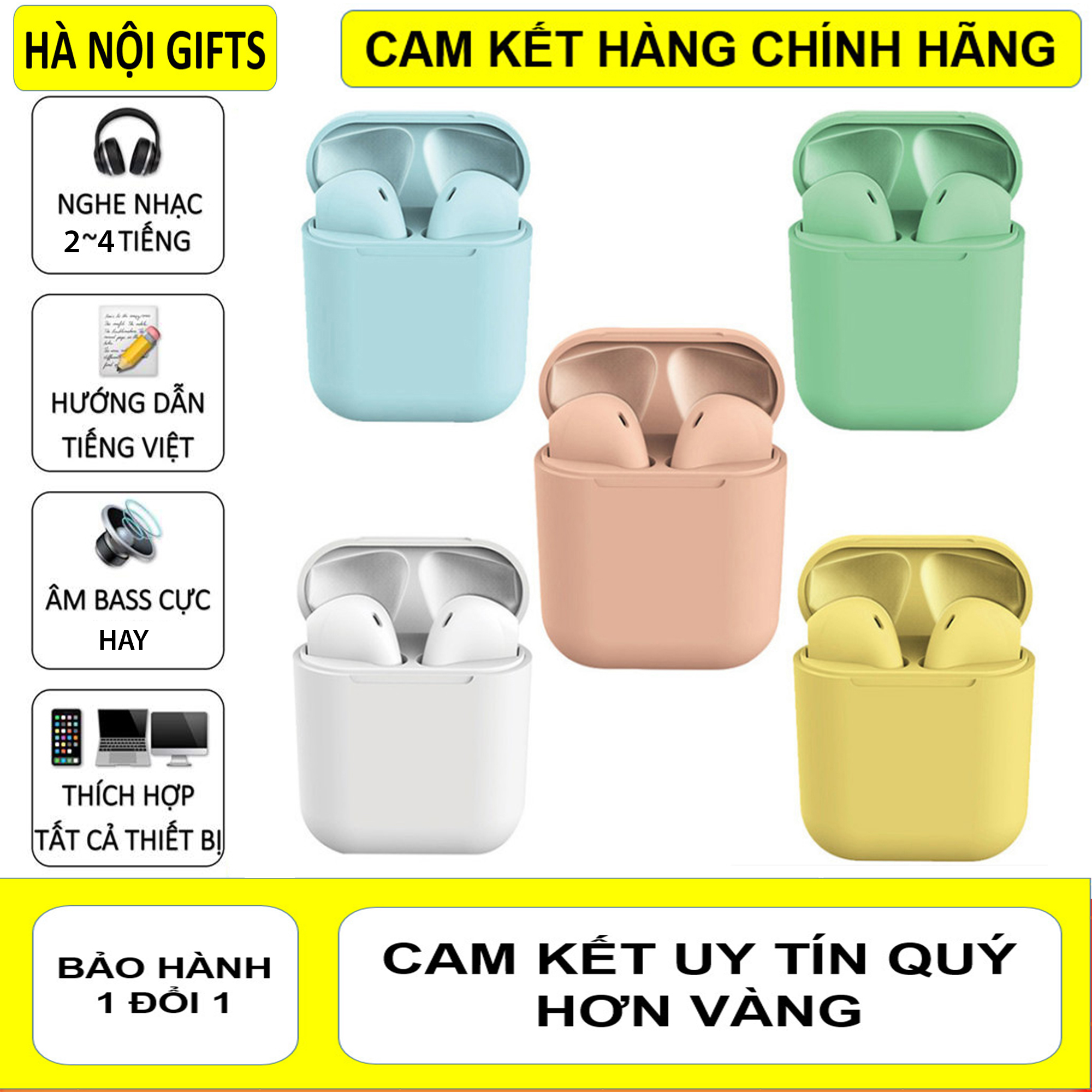 Tai nghe bluetooth i7s/i11tws/i12tws - tai nghe bluetooth i7s, tai nghe bluetooth i11 5.0 tws,tai nghe nhét tai không dây bluetooth i12tws - tai nghe bluetooth không dây, tai nghe không dây, tai nghe bluetooth màu trắng, tai nghe giá sốc