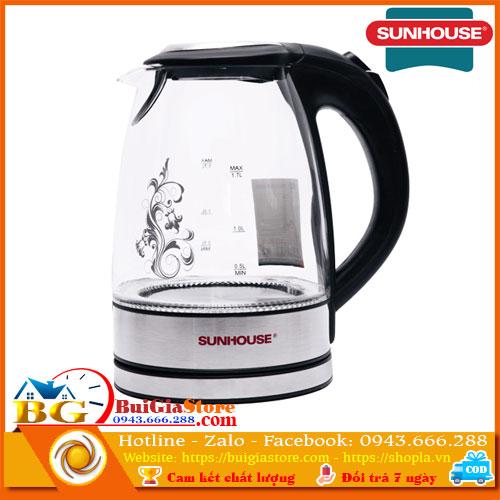 Ấm siêu tốc thủy tinh Sunhouse SHD1217