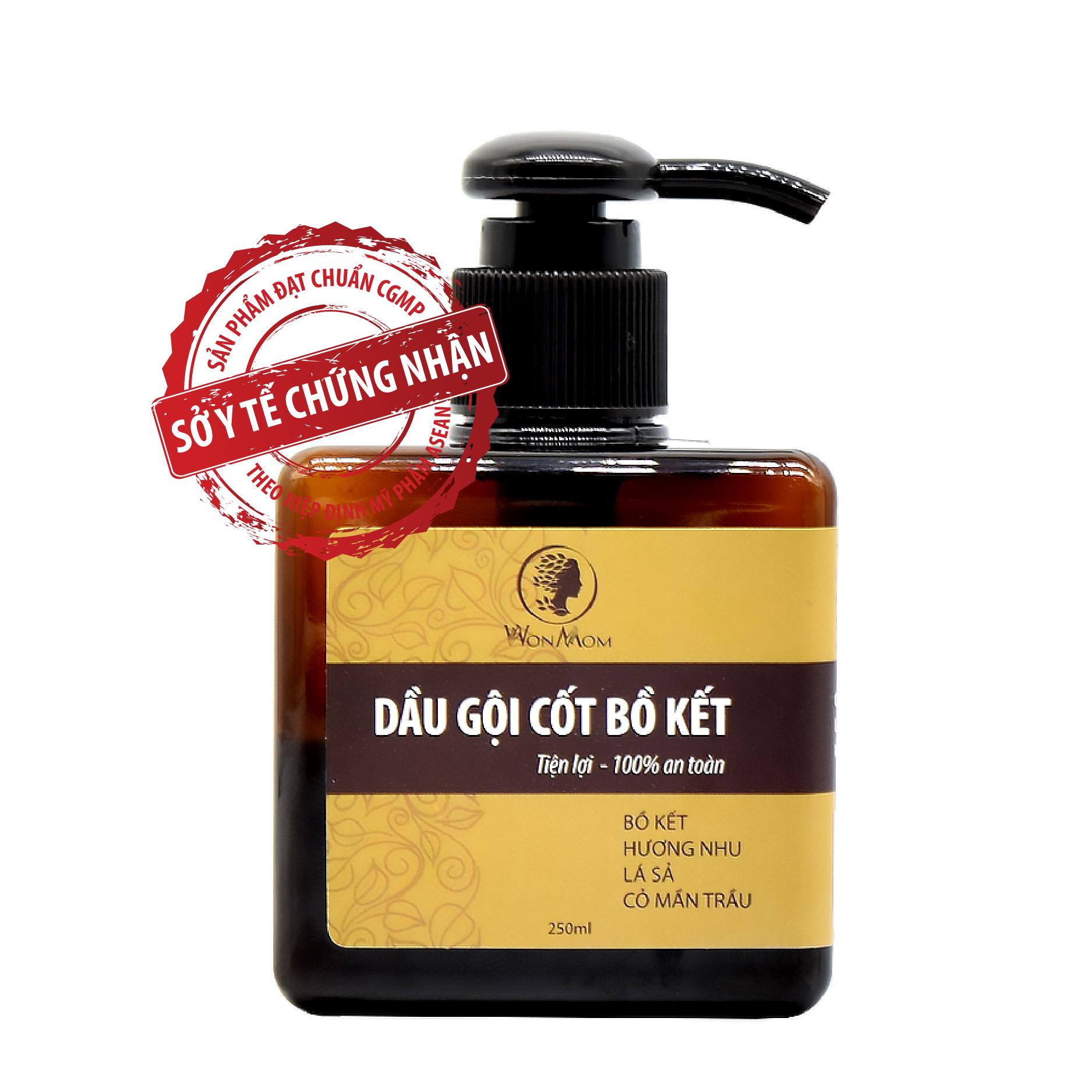Dầu gội Cốt bồ kết thảo mộc Wonmom