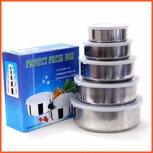 Bộ Bát Inox 5 Chiếc