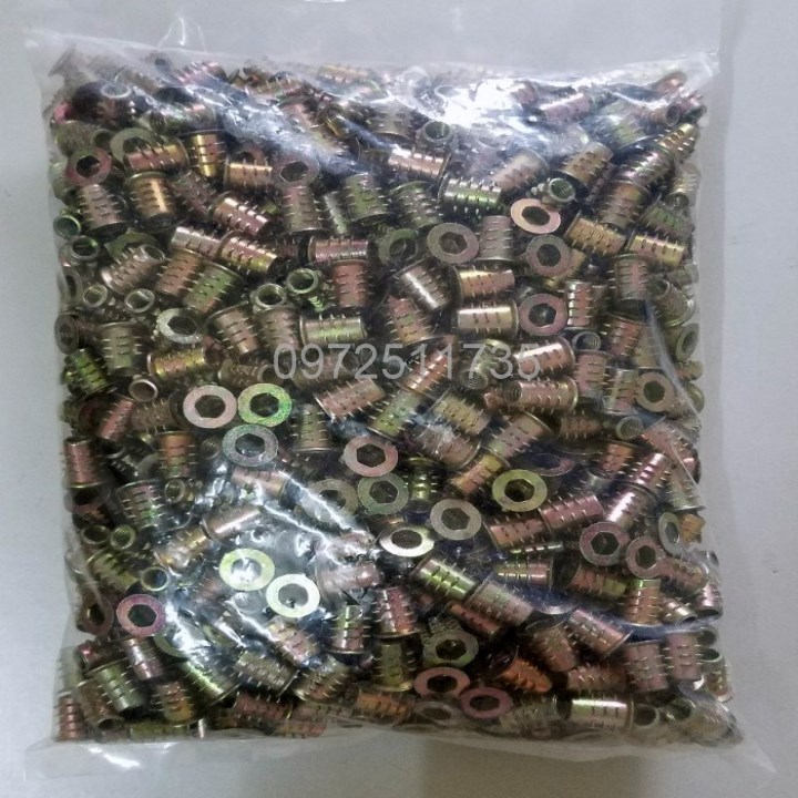 Ốc cấy gỗ có tai M5/M6/M8/M10 (50 con)