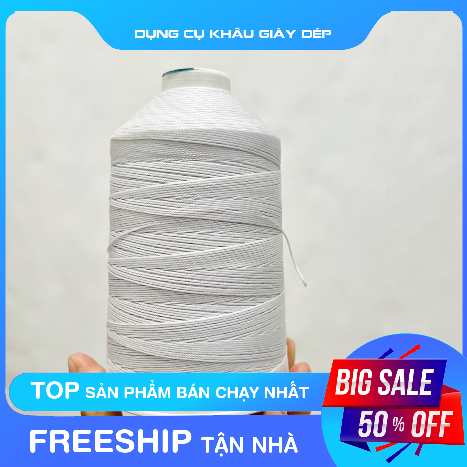 Chỉ khâu giày dép chuyên dụng (Màu trắng)