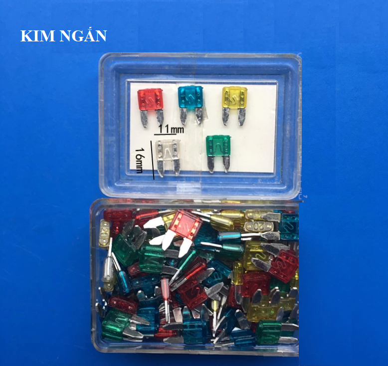 10 cái Cầu chì ô tô kim ngắn (Hàng mới TQ sx) (5A, 7.5A, 10A, 15A, 30A)