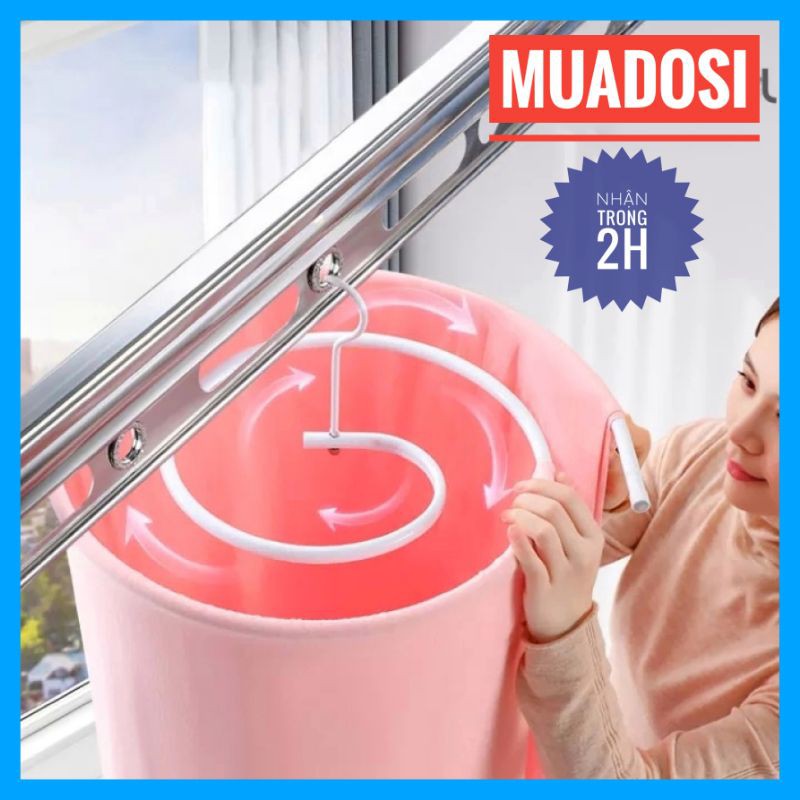 Móc Phơi Chăn Ga Mền Hình Xoắn Ốc Giúp Tiết Kiệm Diện Tích Phơi Phóng