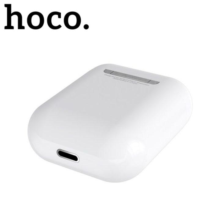 Wireless Bluetooth V5.0 headset with Hoco ES20 400mAh charging cover (White)